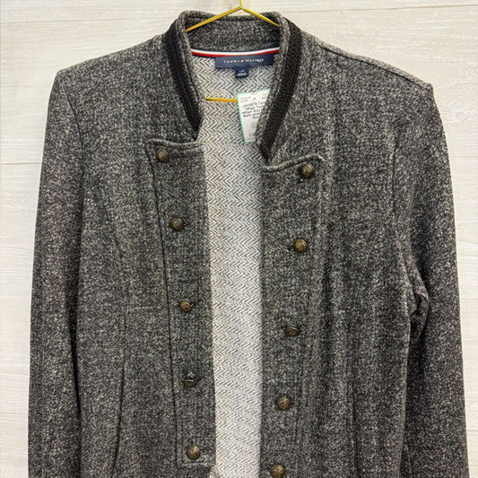 Tommy Hilfiger Grey Military Band Jacket Large
