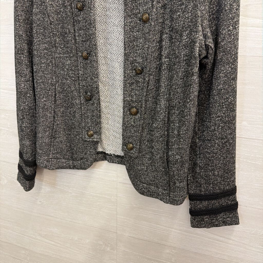 Tommy Hilfiger Grey Military Band Jacket Large