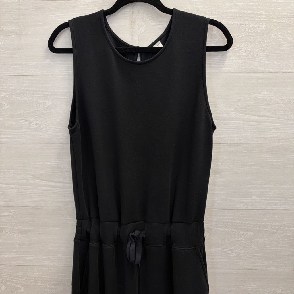 Spanx Soft Black Tie Waist Jumpsuit Large