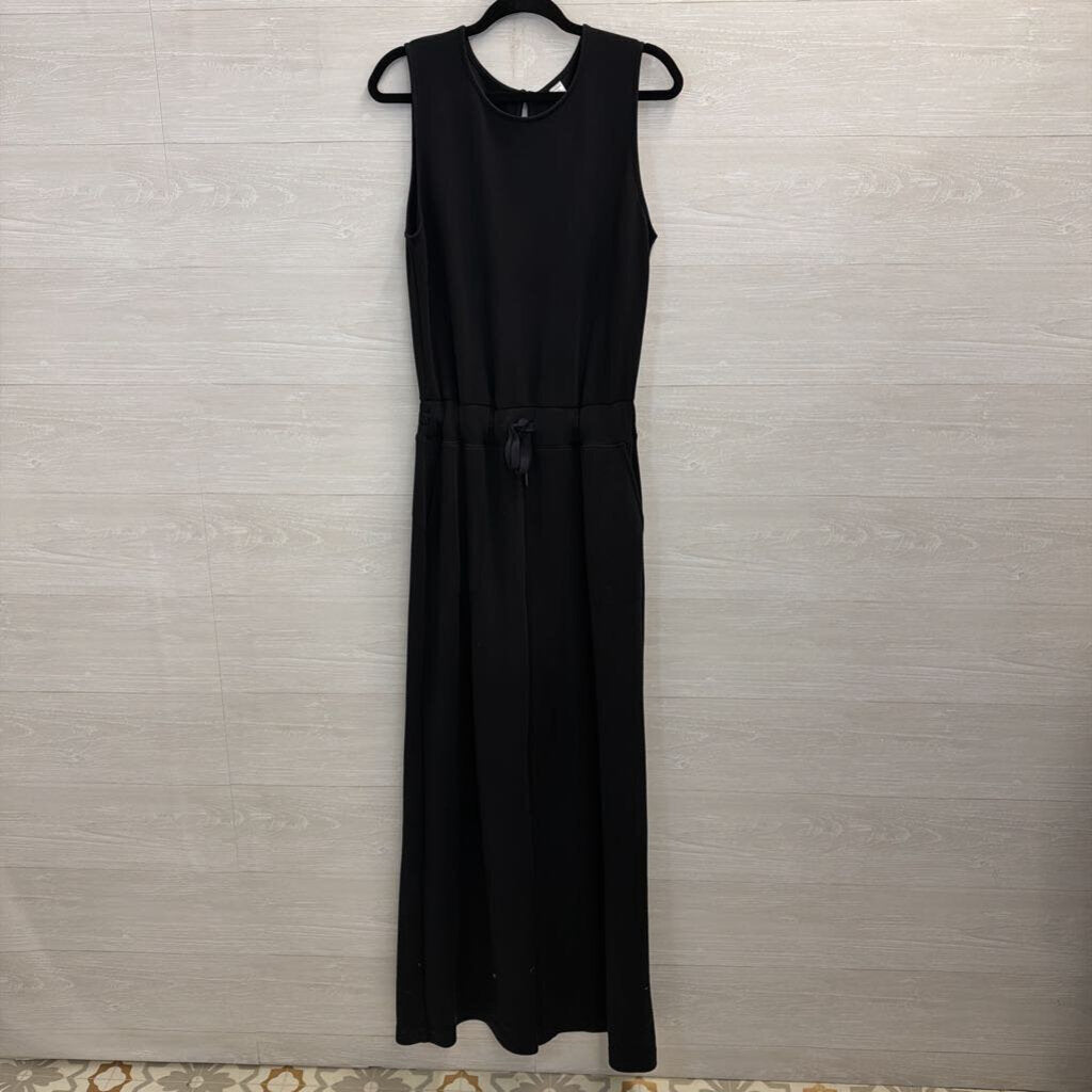 Spanx Soft Black Tie Waist Jumpsuit Large