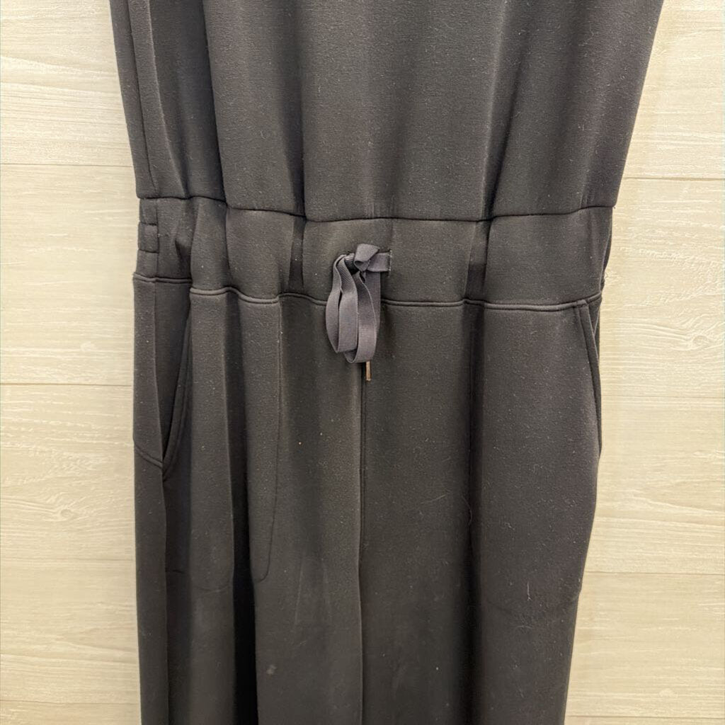 Spanx Soft Black Tie Waist Jumpsuit Large