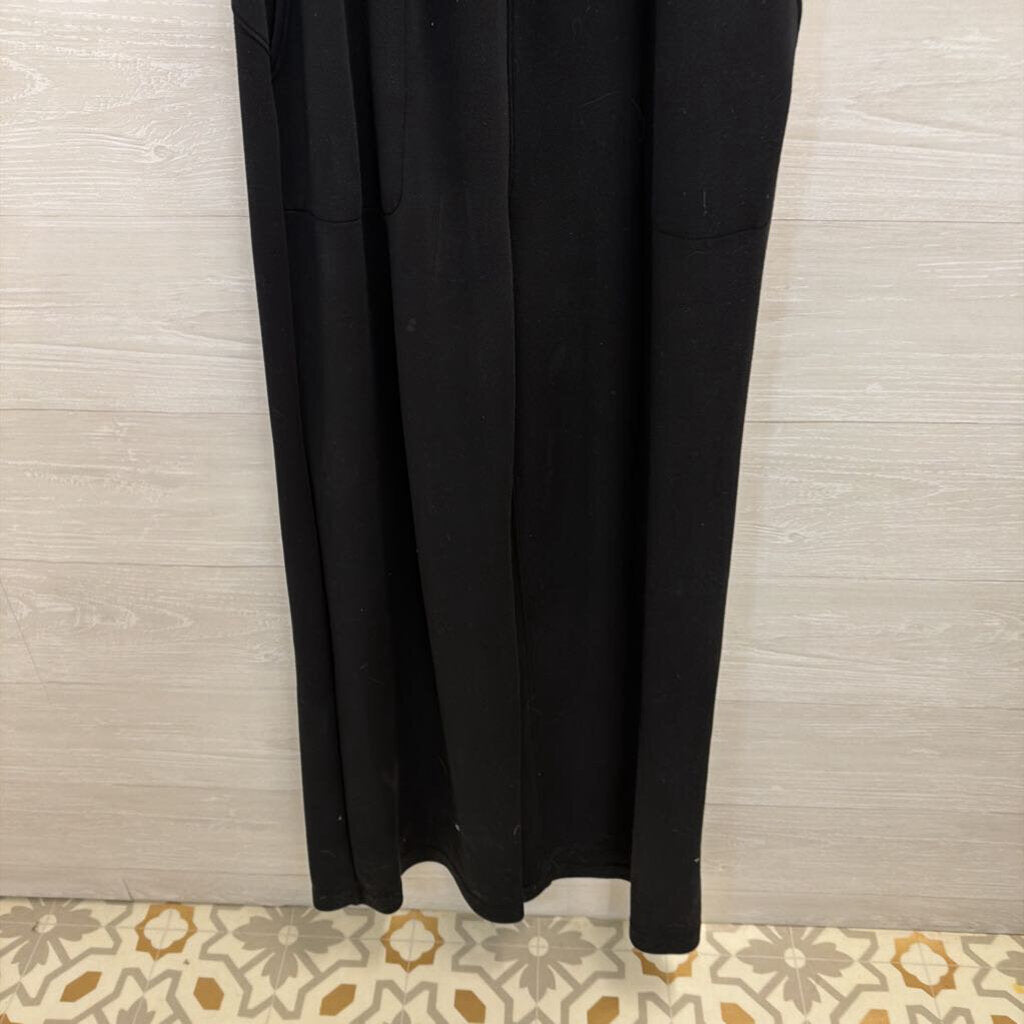 Spanx Soft Black Tie Waist Jumpsuit Large