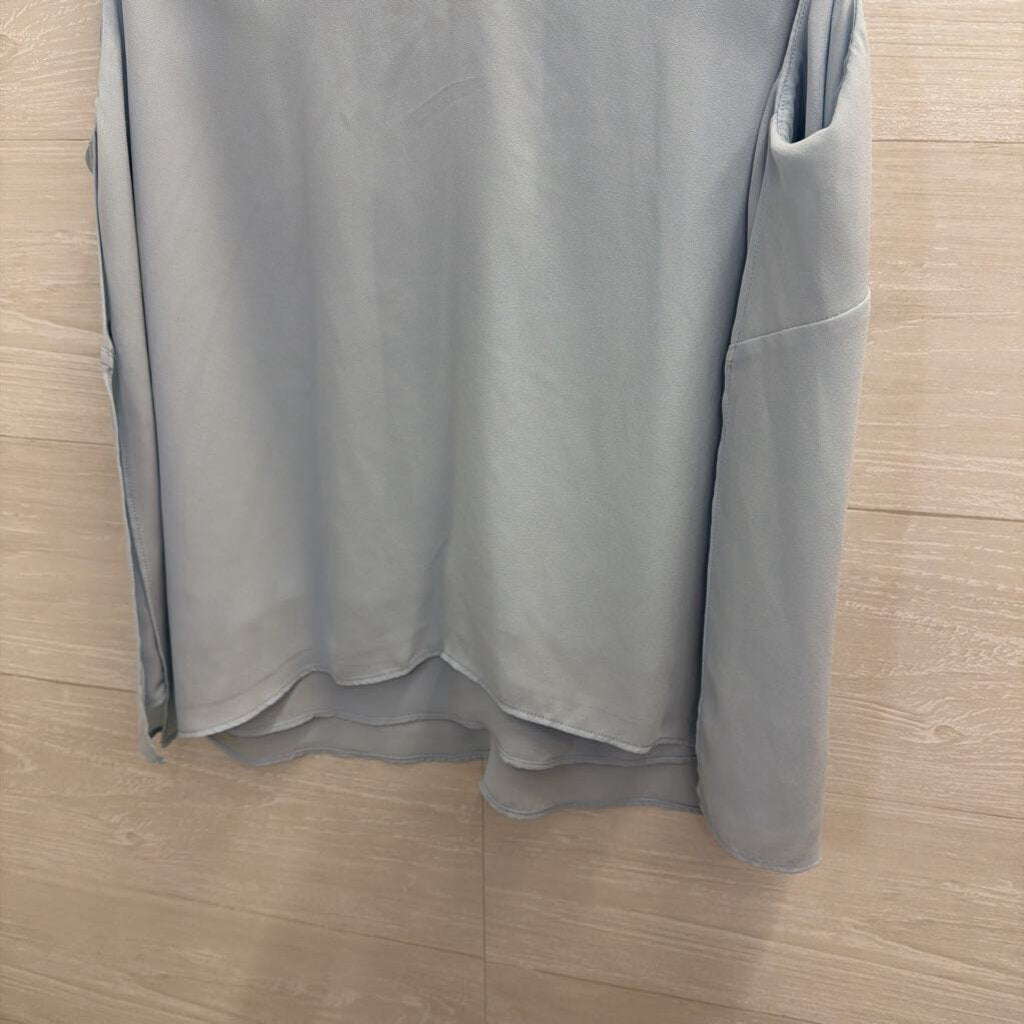 The Limited Blue V Neck Silky Tank Top 0X