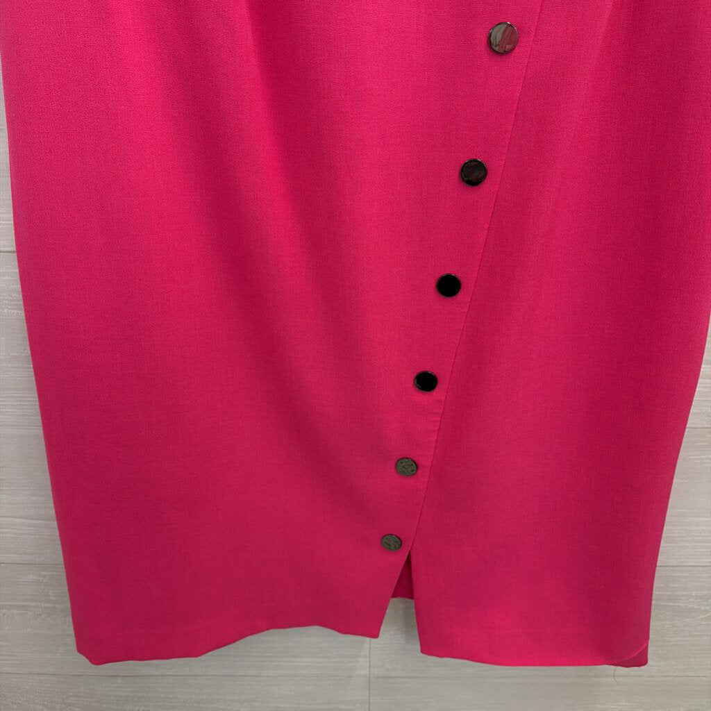 Kasper Hot Pink Sleeveless Shift Dress 16W