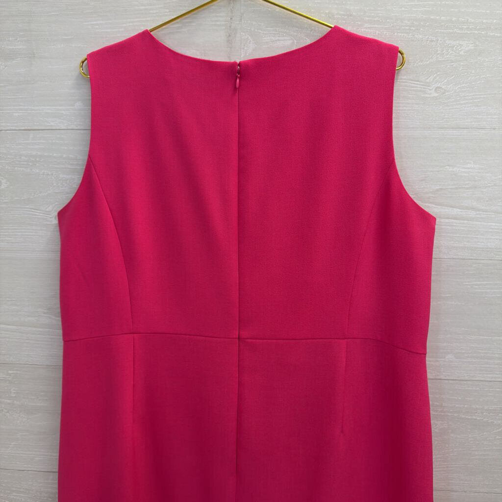 Kasper Hot Pink Sleeveless Shift Dress 16W