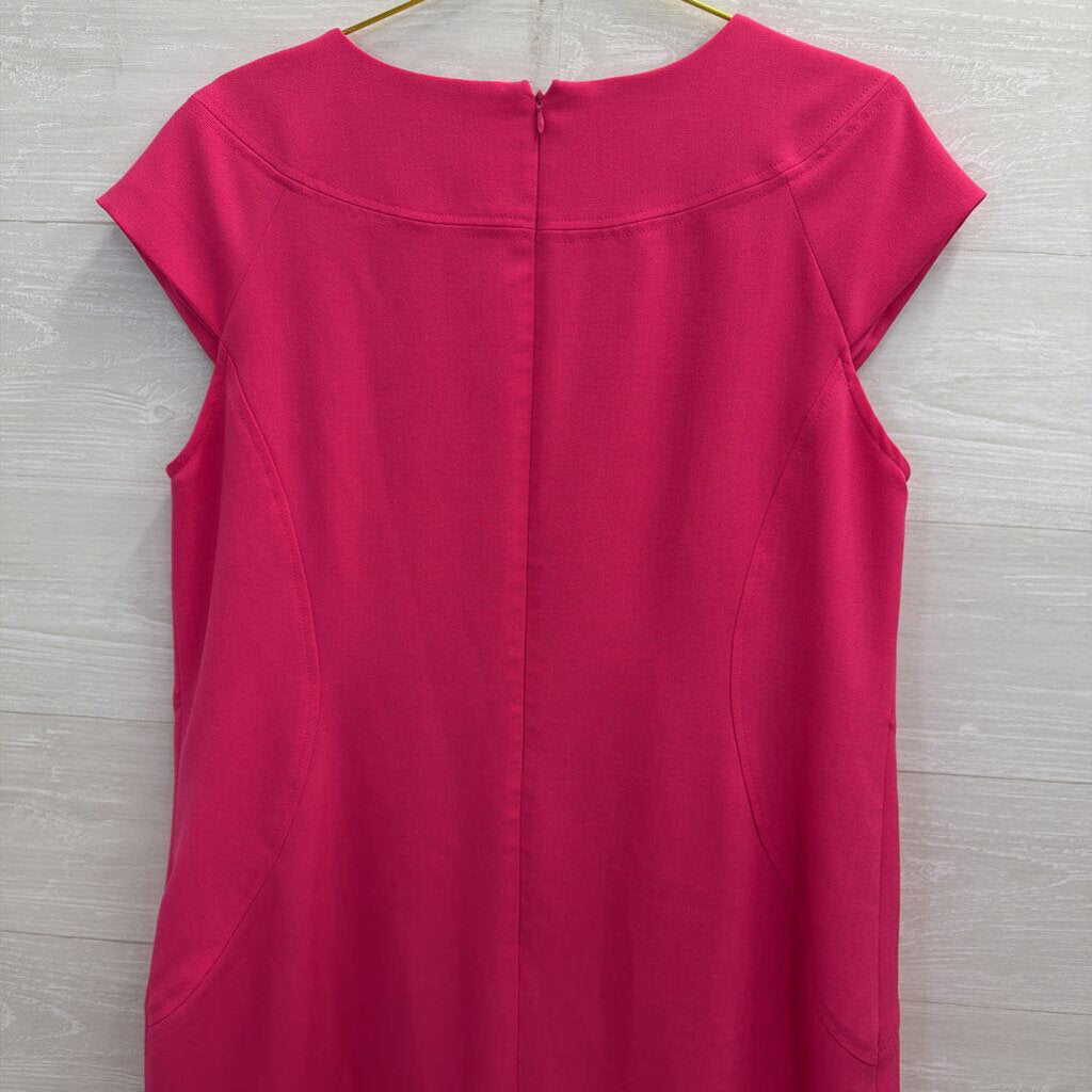 Kasper Hot Pink Short Sleeve Shift Dress 16W