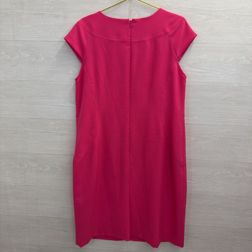 Kasper Hot Pink Short Sleeve Shift Dress 16W