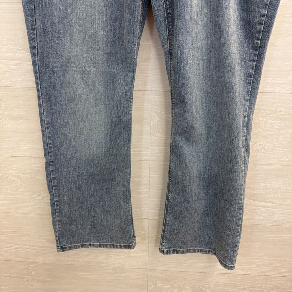 Natural Reflections Light Wash Straight Leg Jeans 16 Petite