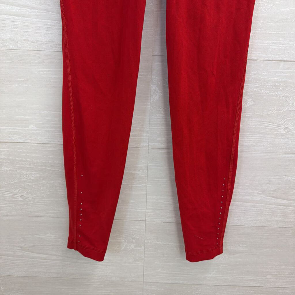 Lululemon Red Full Length Leggings 6