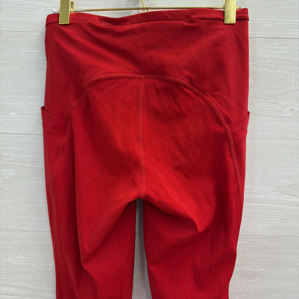 Lululemon Red Full Length Leggings 6