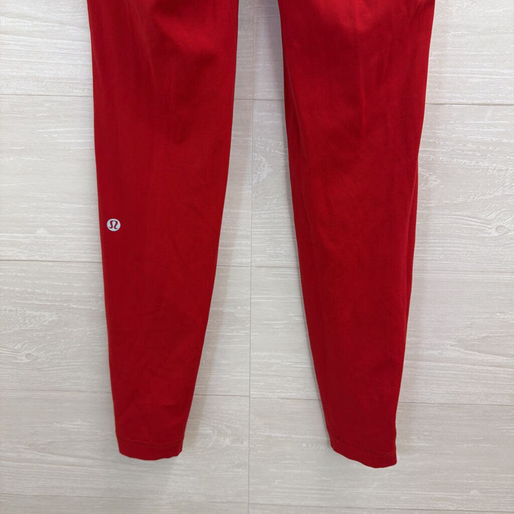 Lululemon Red Full Length Leggings 6