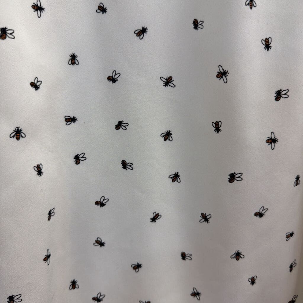 Banana Republic White/ Black Bee Print Tank Top Small