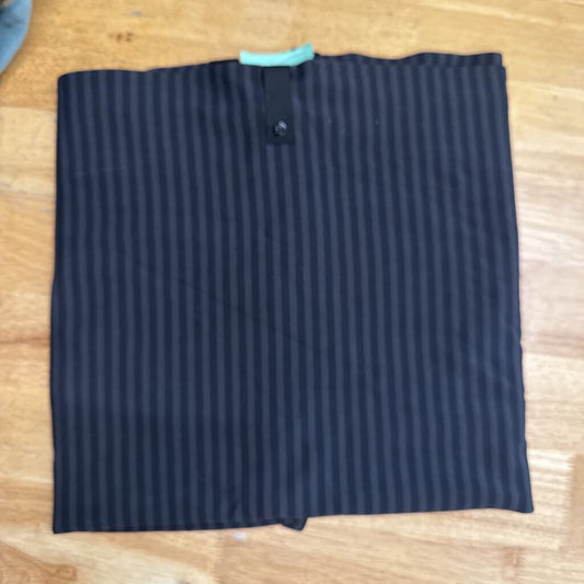 Lululemon Black/ Grey Striped Snap Infinity Scarf