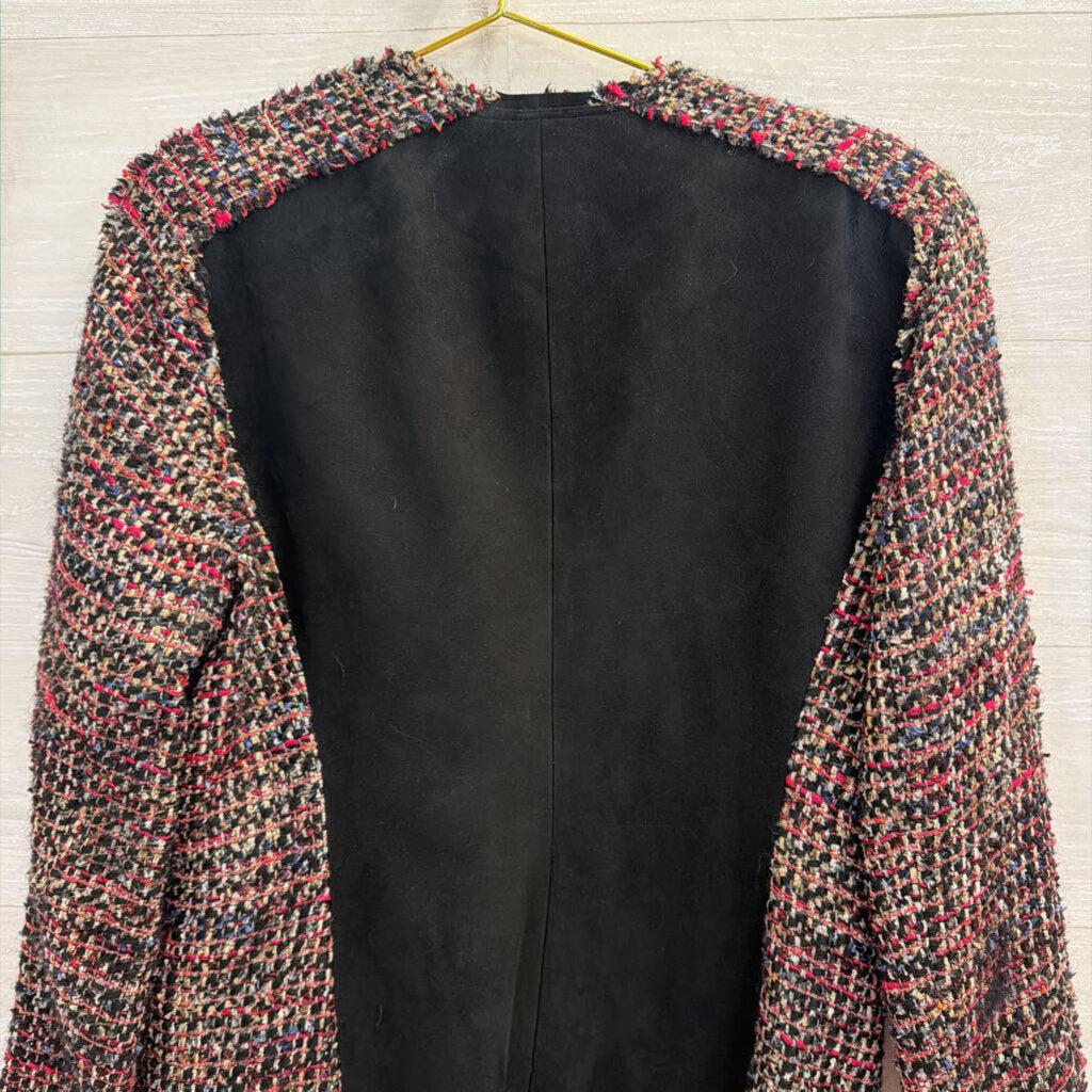 Carlisle Black/ Multi Tweed Zip Up Jacket 14