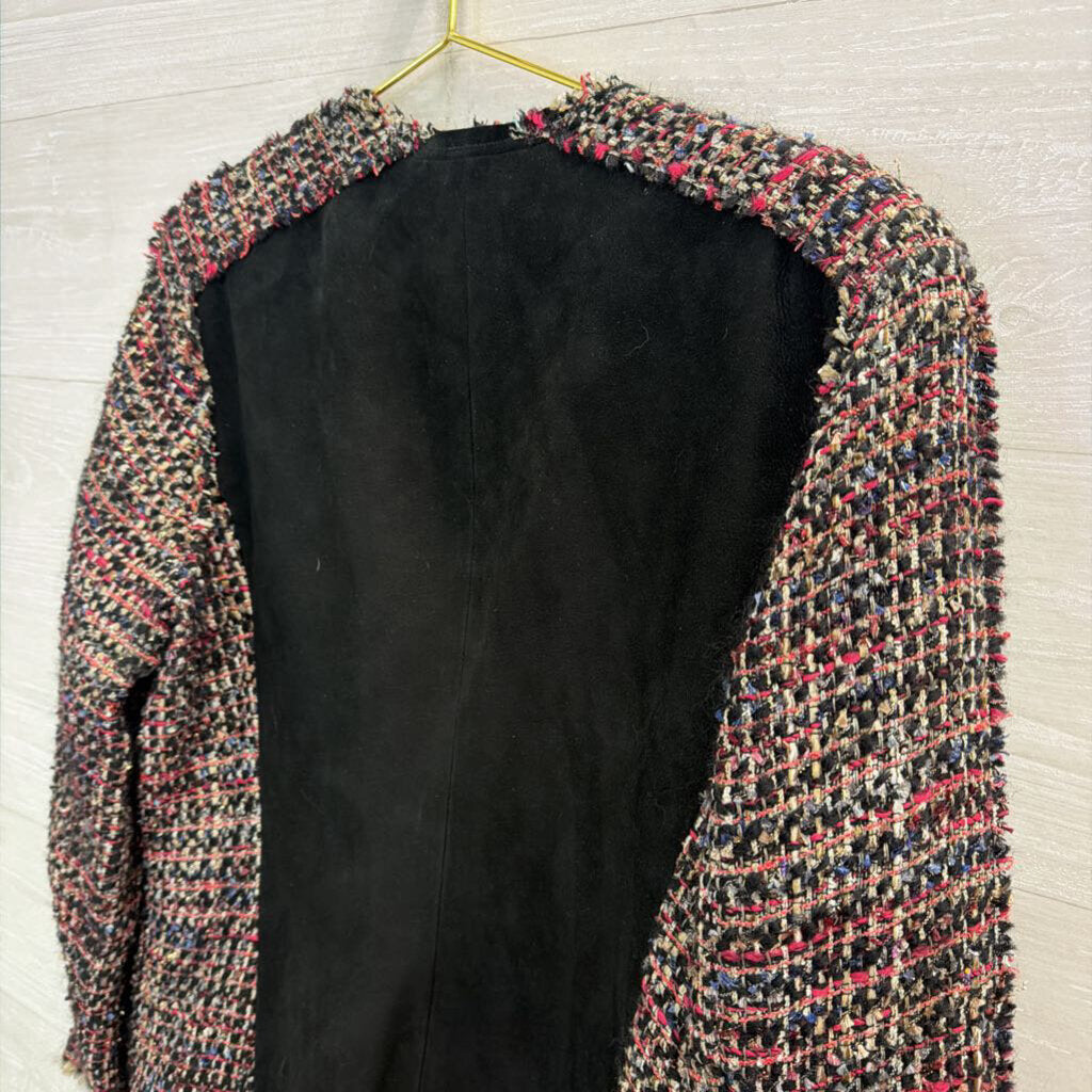 Carlisle Black/ Multi Tweed Zip Up Jacket 14
