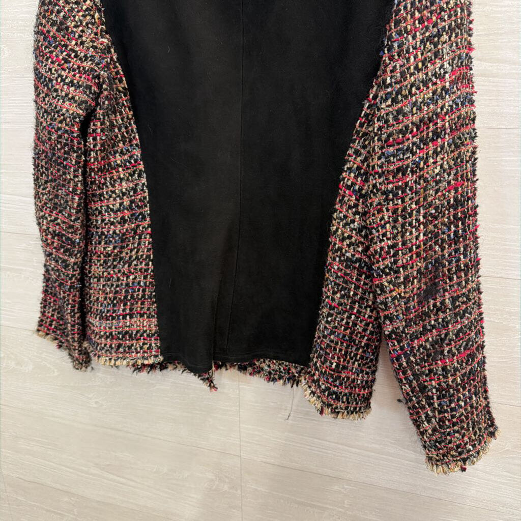 Carlisle Black/ Multi Tweed Zip Up Jacket 14