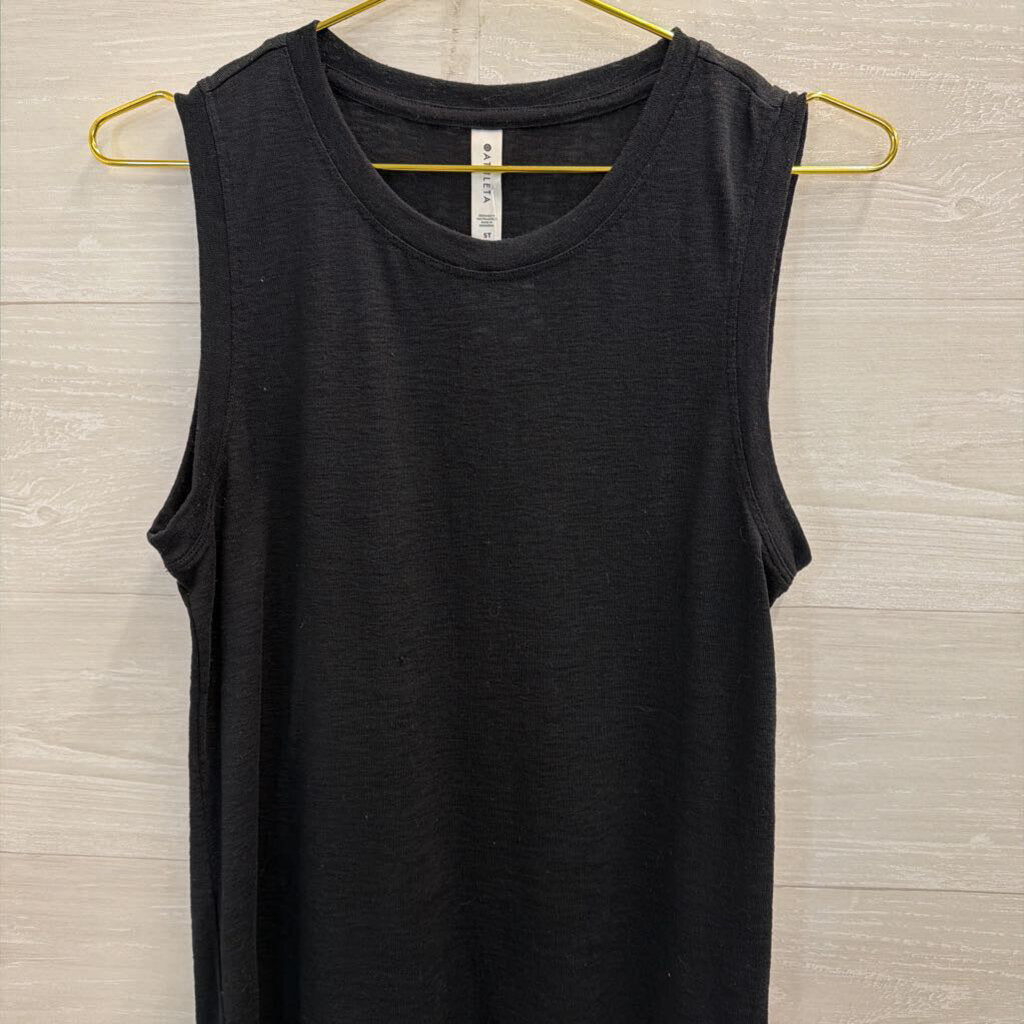 Athleta Black Tank Top Small Tall