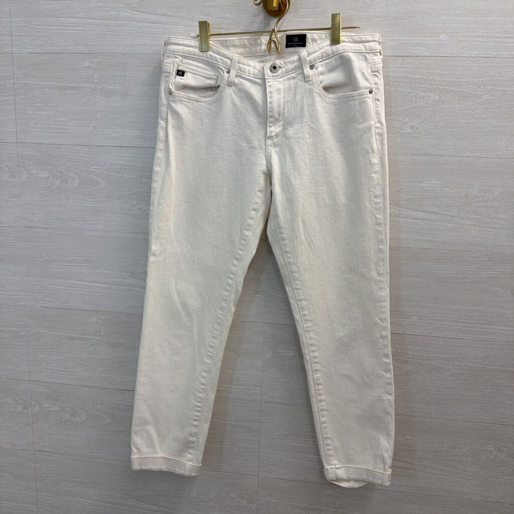 Adriano Goldschmied White Denim Straight Leg Jeans 29