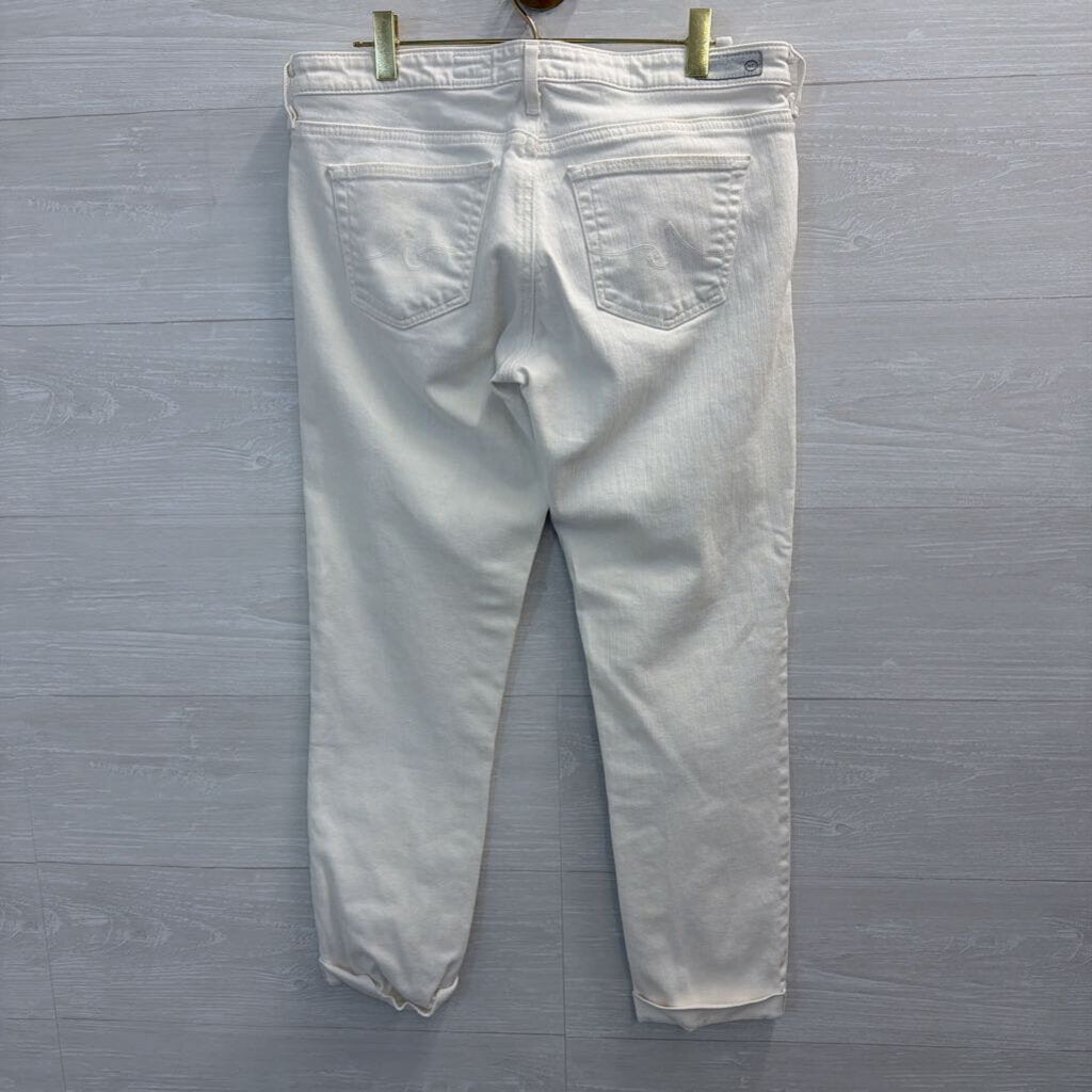 Adriano Goldschmied White Denim Straight Leg Jeans 29
