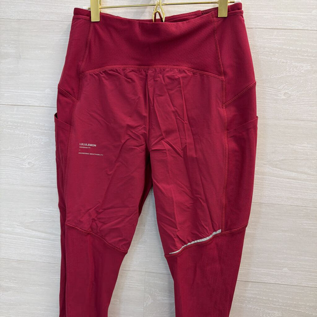 Lululemon Red Sense Knit Leggings 8