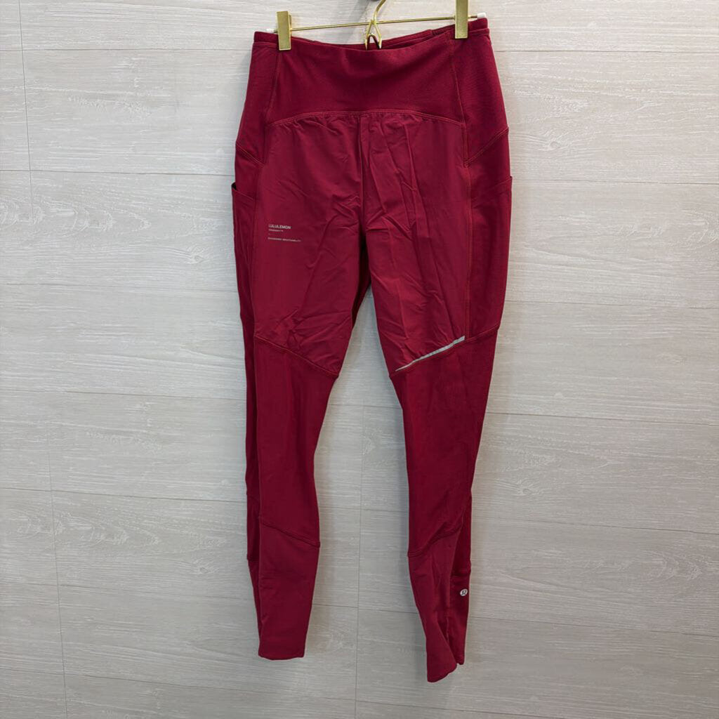 Lululemon Red Sense Knit Leggings 8