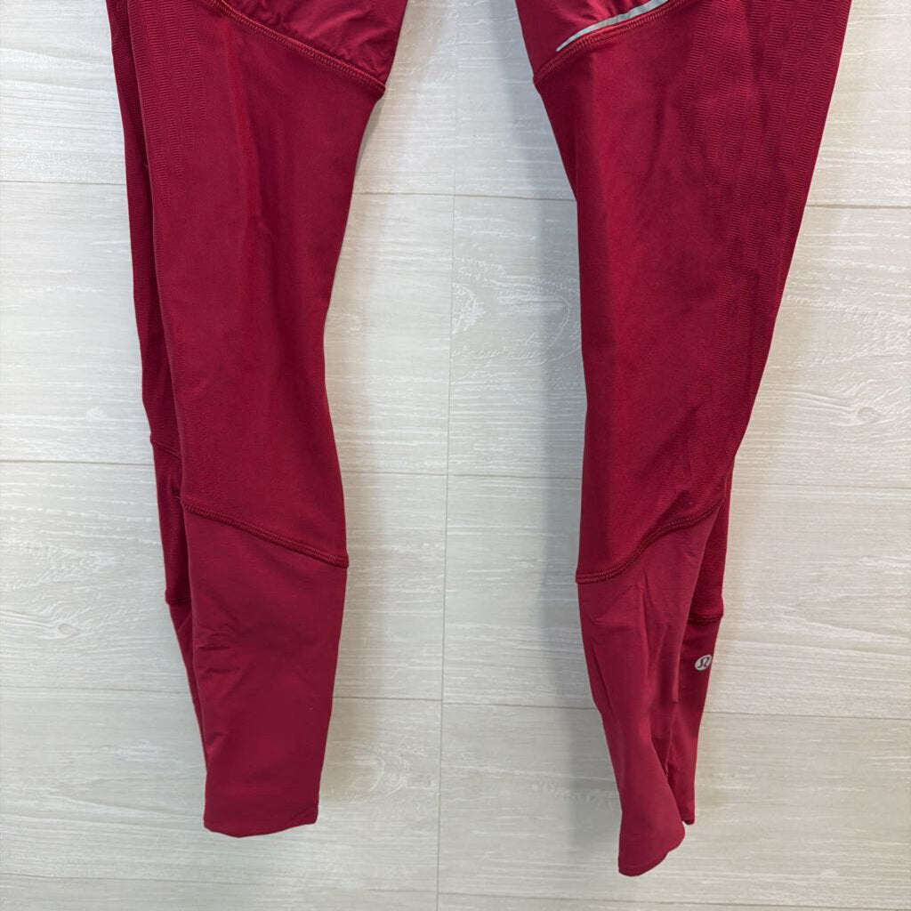 Lululemon Red Sense Knit Leggings 8