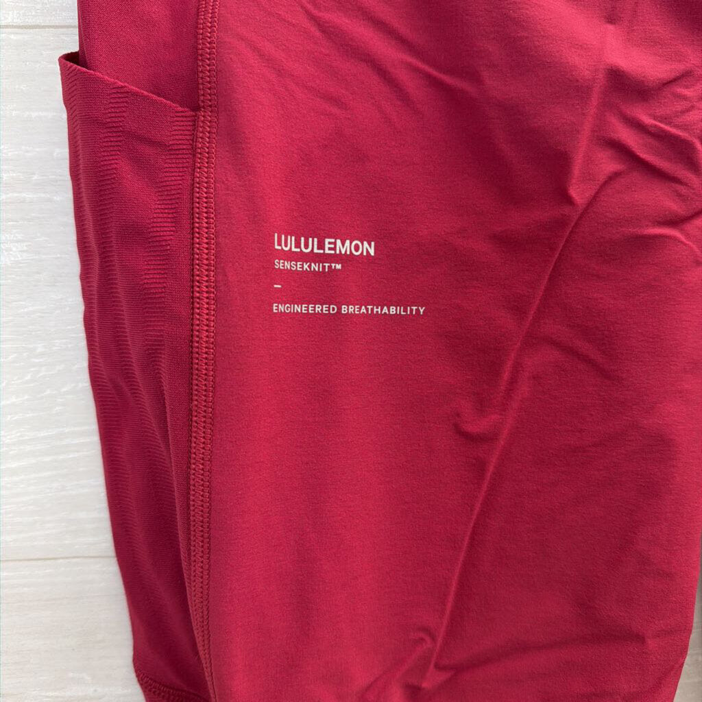 Lululemon Red Sense Knit Leggings 8