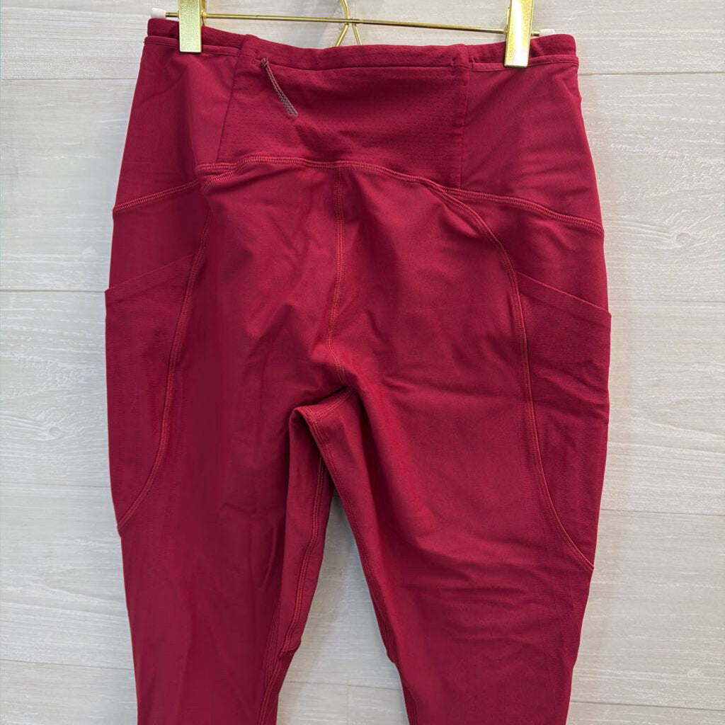 Lululemon Red Sense Knit Leggings 8