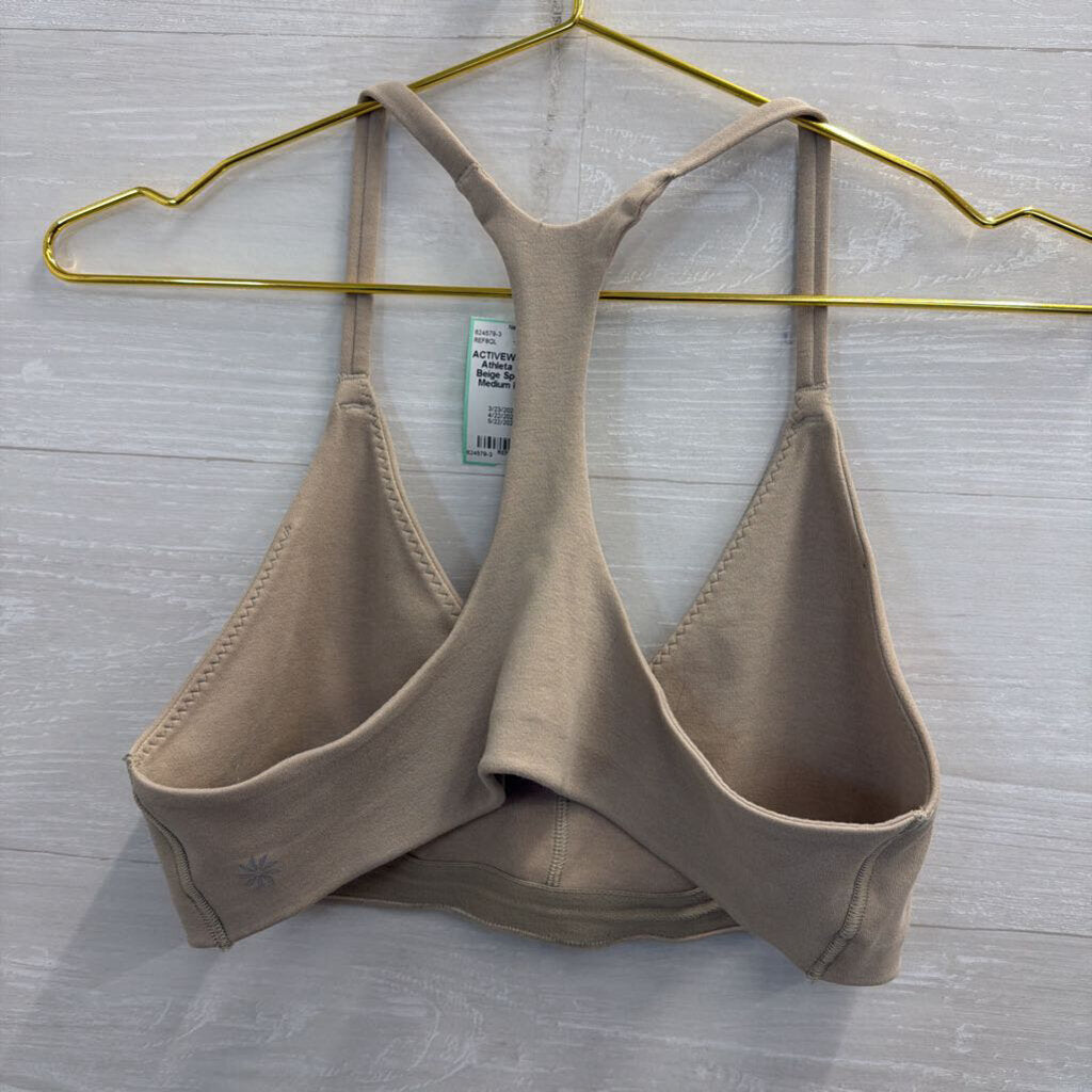Athleta Beige Sports Bra Medium