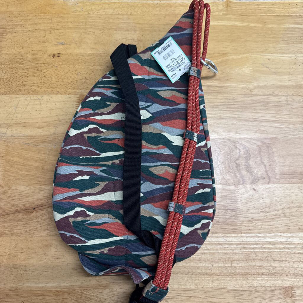 Kavu Green/ Multi Print Rope Sling Pack