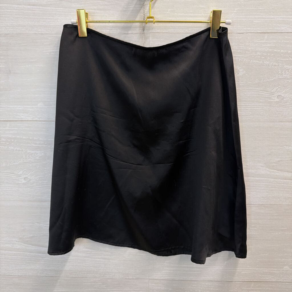 Reformation Black 100% Silk Mini Skirt 8