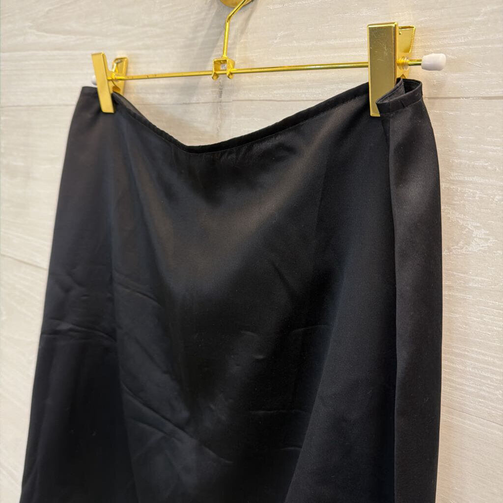 Reformation Black 100% Silk Mini Skirt 8