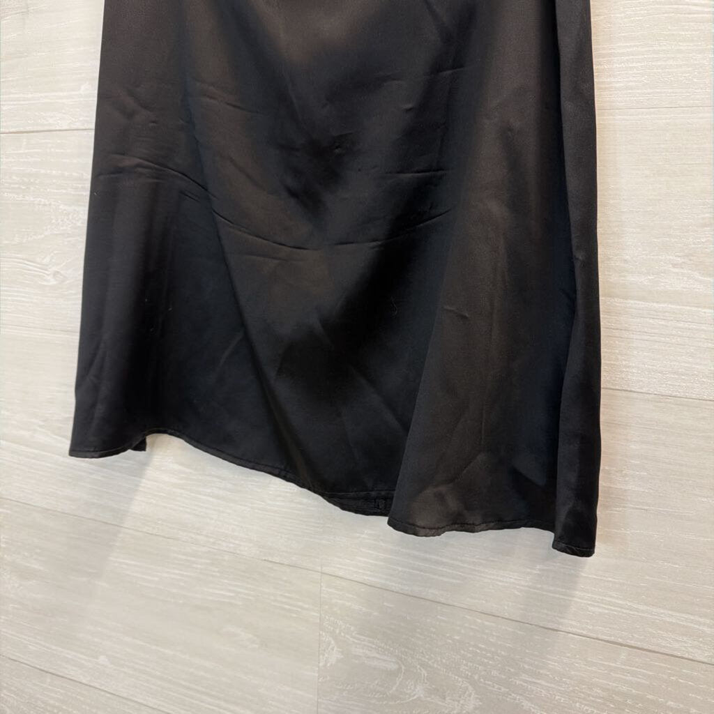 Reformation Black 100% Silk Mini Skirt 8