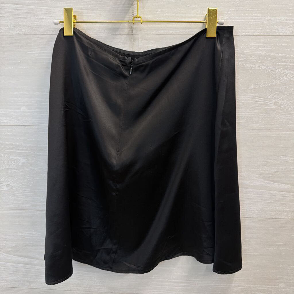 Reformation Black 100% Silk Mini Skirt 8