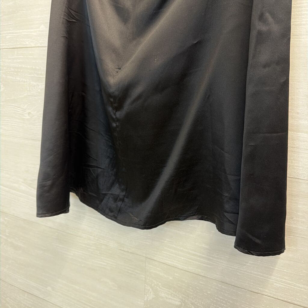 Reformation Black 100% Silk Mini Skirt 8