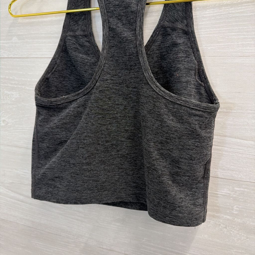 Beyond Yoga Grey Cropped Athletic Tank Top Small