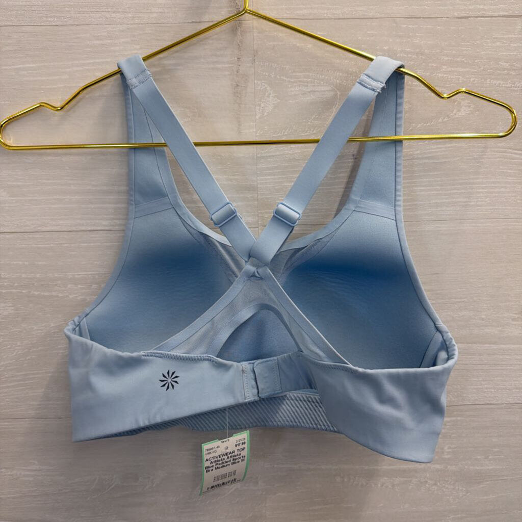 Athleta Blue Padded Sports Bra Medium