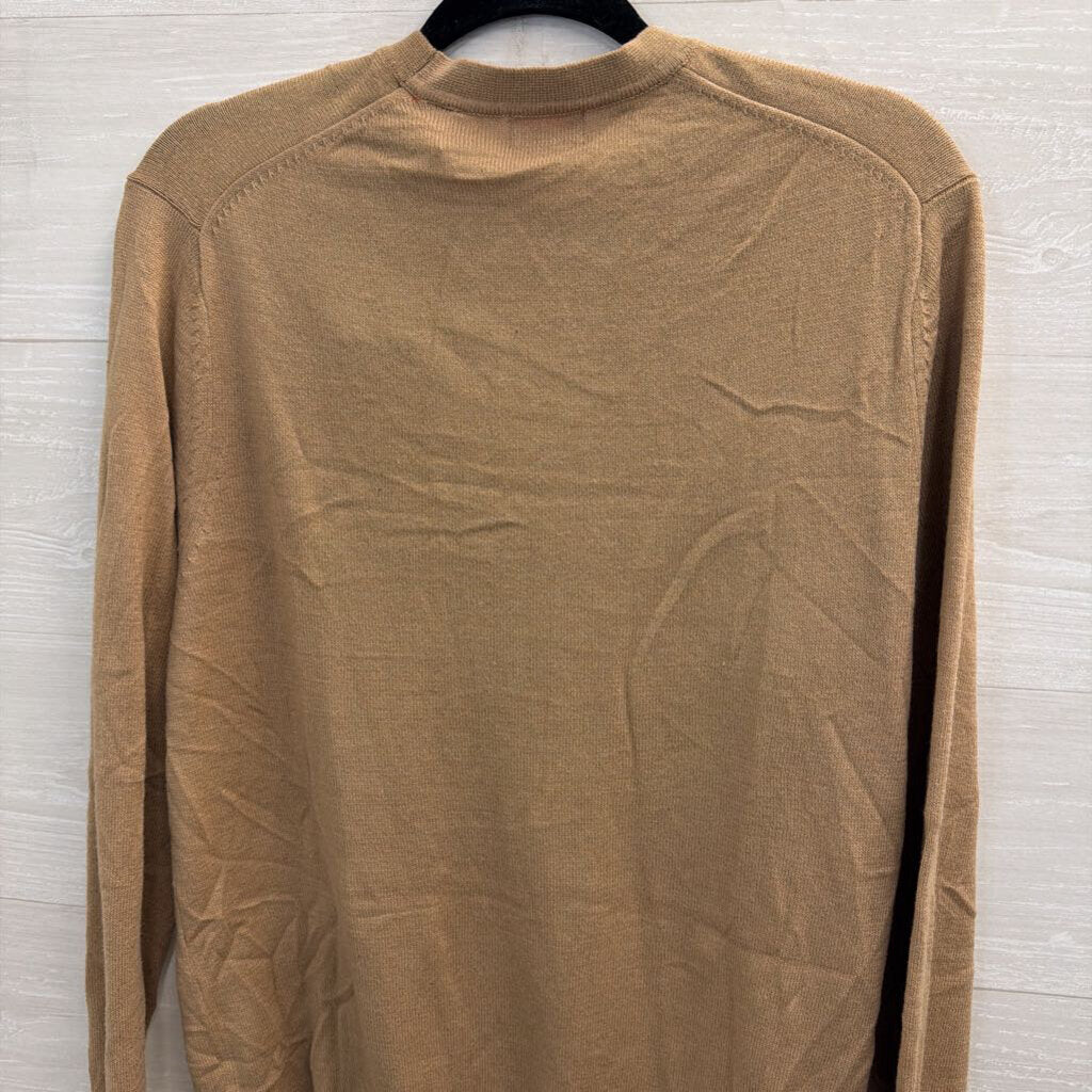 Izod Brown Knit Cardigan Sweater Large