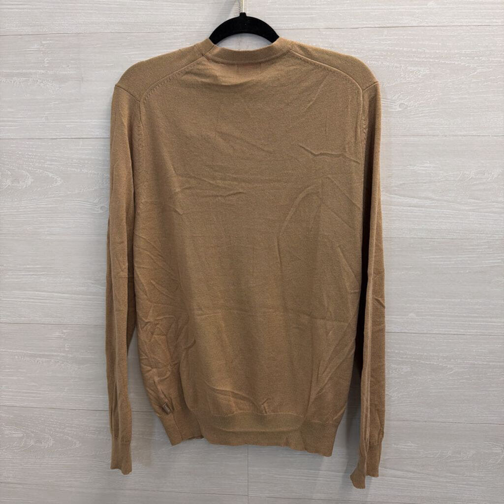 Izod Brown Knit Cardigan Sweater Large
