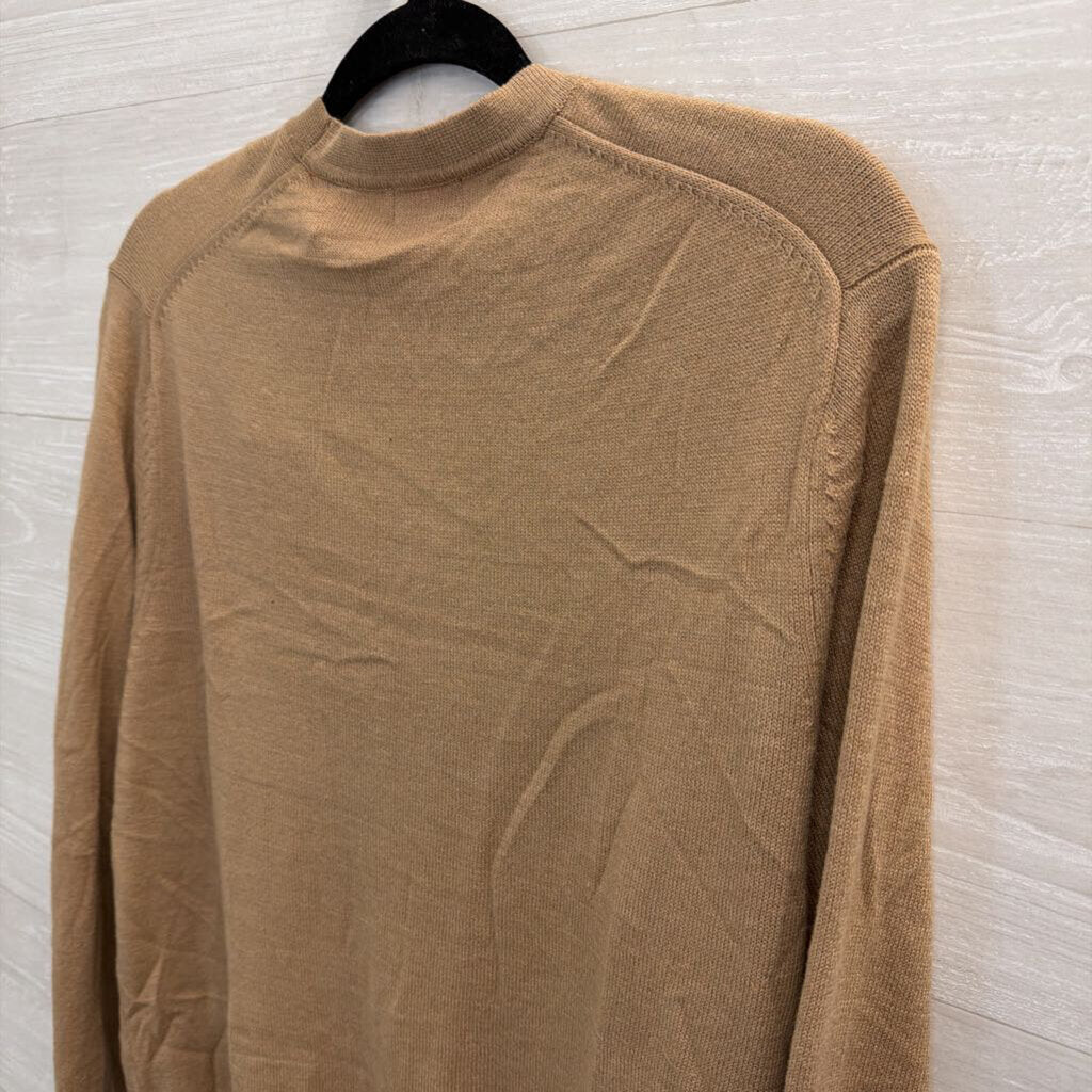 Izod Brown Knit Cardigan Sweater Large