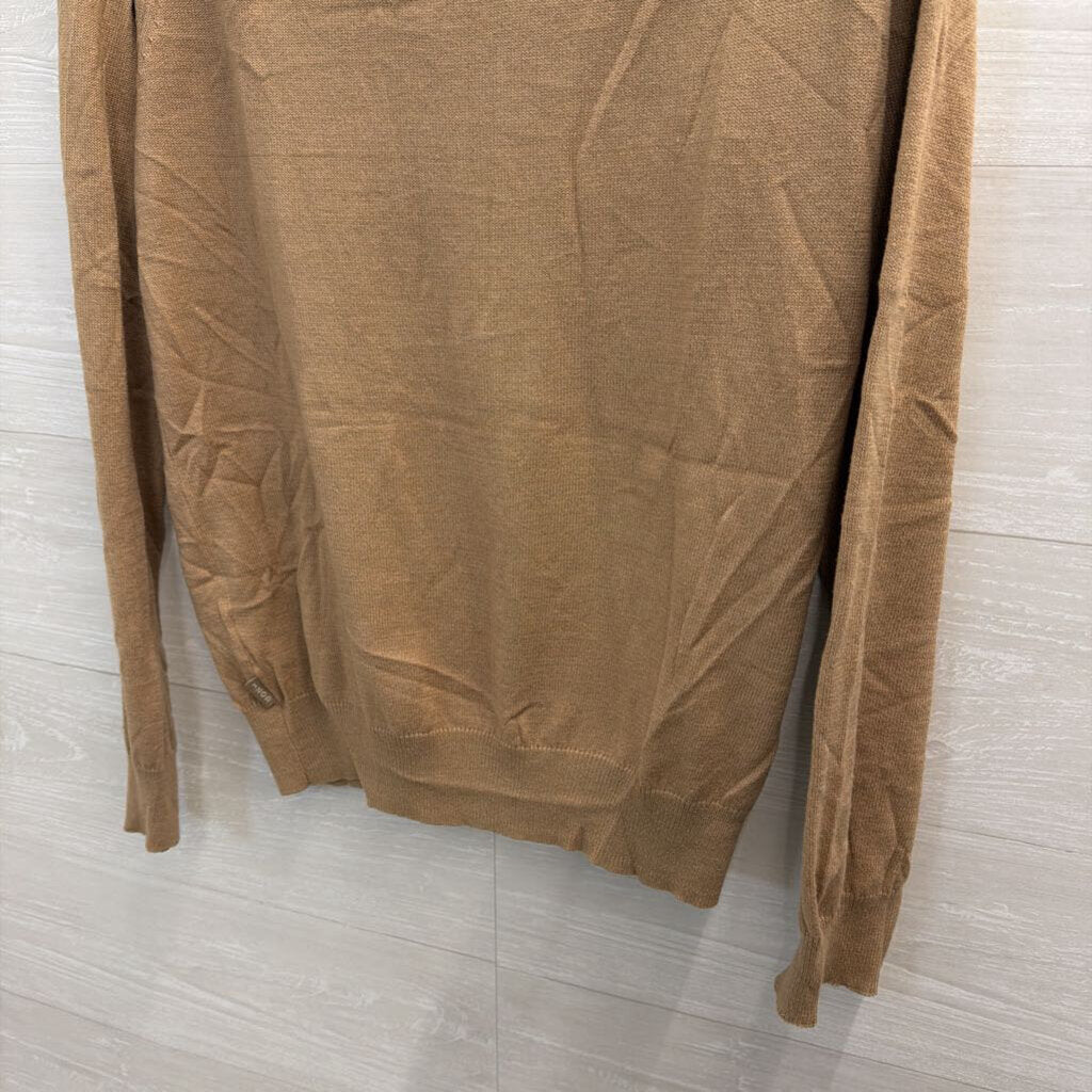 Izod Brown Knit Cardigan Sweater Large