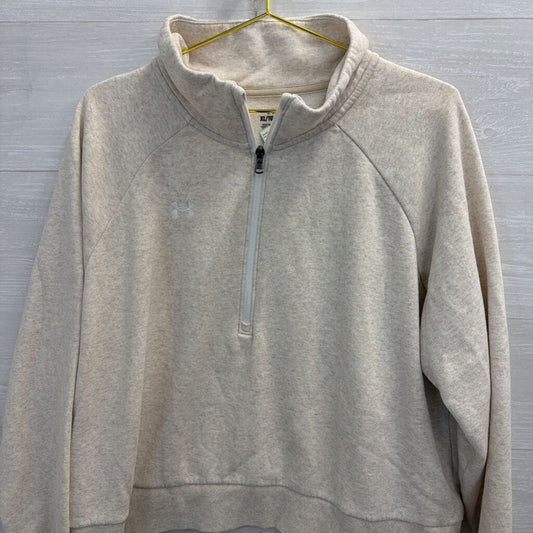 Under Armour Beige Half Zip Pullover Extra Large