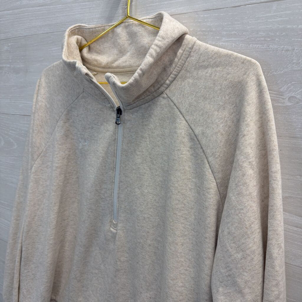 Under Armour Beige Half Zip Pullover Extra Large