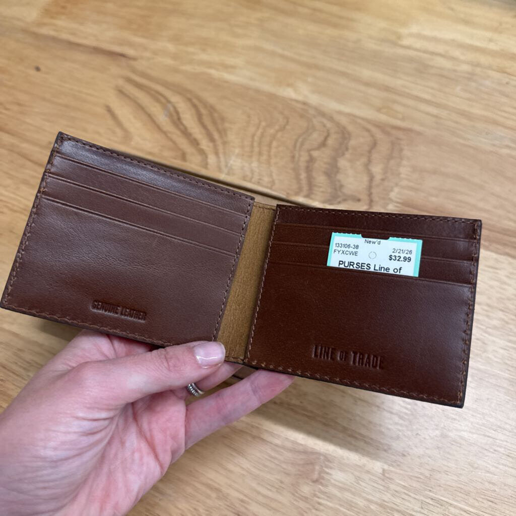 Line of Trade Brown Leather Bifold Wallet