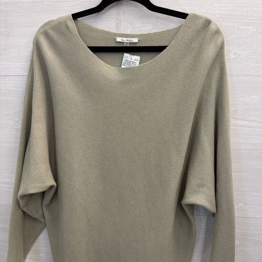 Vila Milano Green Knit Slouchy Long Sleeve Top Medium