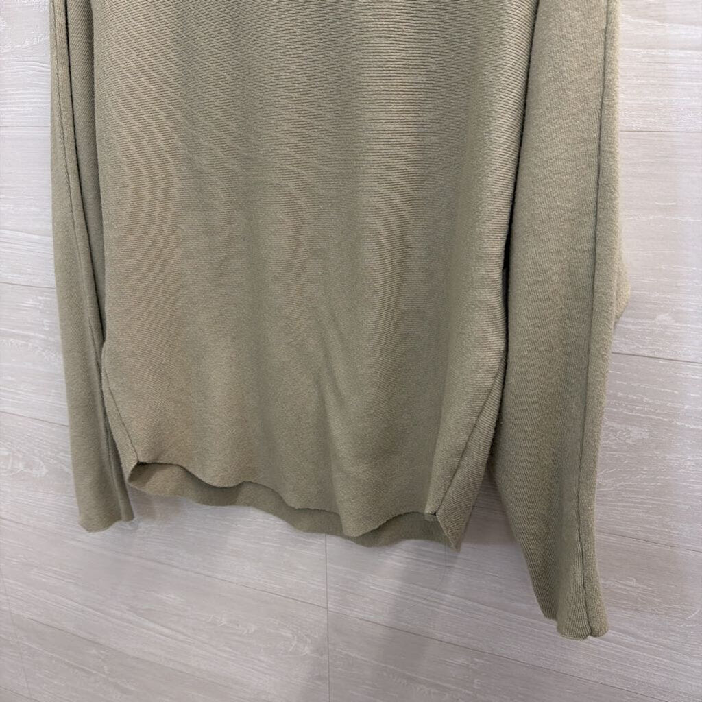 Vila Milano Green Knit Slouchy Long Sleeve Top Medium