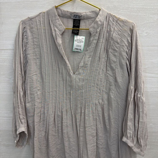Ophelia Grey Long Sleeve Top Medium