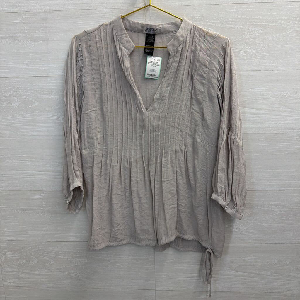 Ophelia Grey Long Sleeve Top Medium