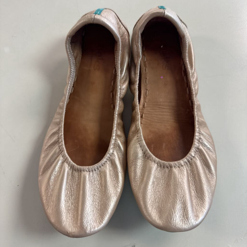 Tieks Gold Leather Ballet Flats 8