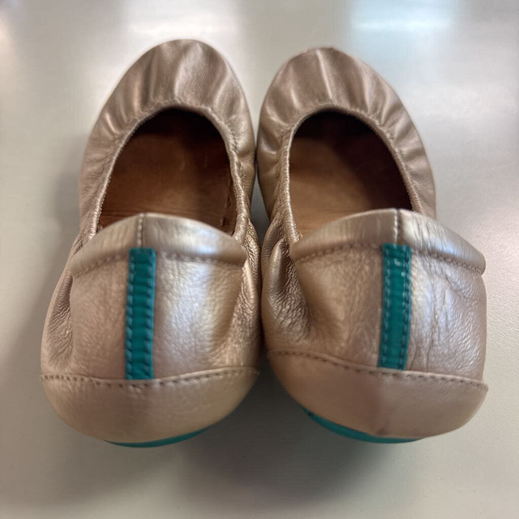 Tieks Gold Leather Ballet Flats 8
